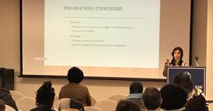 Tzirel L. Soloff speaking at the “Understanding, Teaching, and Fostering the Development of Emotional Regulation,” workshop