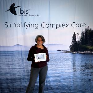Senscio Systems, a Maine-based developer of artificial intelligence (AI) solutions for health conditions, announced plans today to immediately expand its presence in Maine due to the COVID-19 pandemic Piali De, Ph.D., CEO of Senscio Systems holds the Ibis tablet that helps monitor an individual's symptoms of COVID-19.