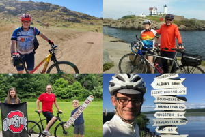 A photo of cyclists from the Trek Across Maine