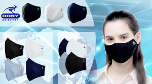 The Dony Mask is available in a variety of colors and for bulk orders Quality Reusable Cloth Face Mask For COVID: Fashionable, Protective, Breathable, Soft Ear Loops, Non-irritating (FDA & CE Approved)