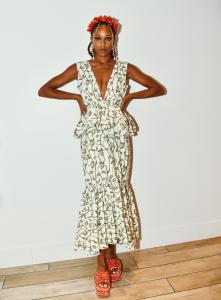 photo of model wearing Lola Elan dress