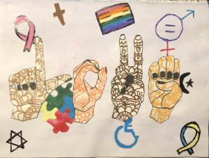 12 year old youth artwork on Love