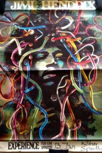 1969 jimi hendrix cologne gunther kieser concert poster