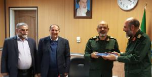 From left: Mohsen Fakhrizadeh Mahabadi, former Defense Minister, Mohammad Najjar, Brig. Gen. Ahmad Vahidi, the head of National Defense University’s Research Instittue, and Brig. Gen. Na’man Gholami, acting commander of the Paramilitary Bassij