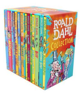Roald Dahl Collection 16 Paperback Books Classic Kids Gift Box Stories