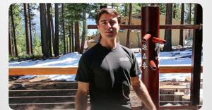 A martial arts master, Mike stays active and now trains his students online.