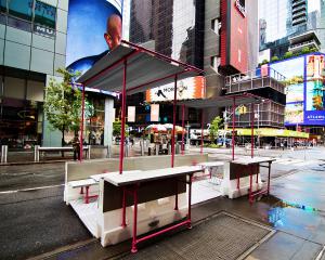 On Monday, October 19, The Times Square Alliance, celebrated recent pandemic driven projects in public spaces in New York City Hollaender Speed Rail