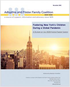 report of the responses generated by the non-profit organization’s 2020 Foster Parents’ Survey.