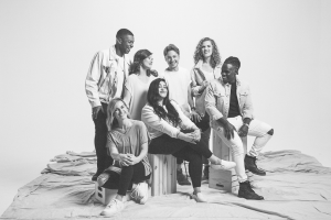 Artist photo from L to R: Michelle Lutz, Wendy Vides & Reeco Butcher (Bottom) Matt Sallee, Sharon Piedt, Jez Fowler + Morgan Dahlgran (Top)