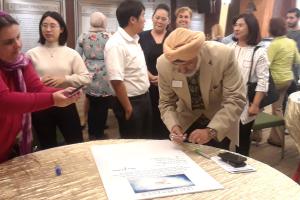 Religious leaders sign a pledge for peace